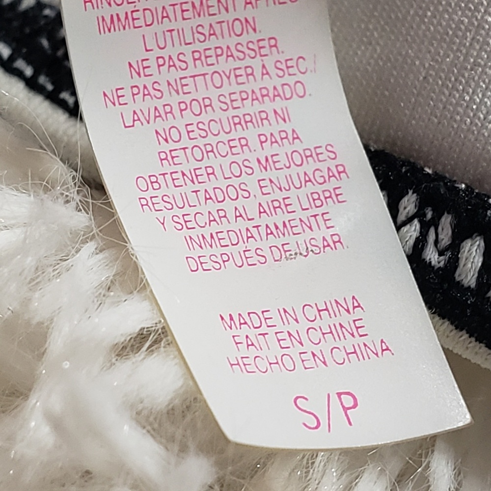 Victorias's Secret Fringe Stripes Bikini Top D10 - Picture 6 of 7